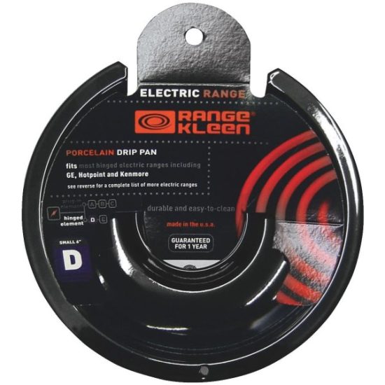 Range Kleen Electric 6" Style D Round Black Drip Pan