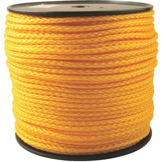 Do it Best 5/16 In. x 750 Ft. Yellow Braided Polypropylene Rope