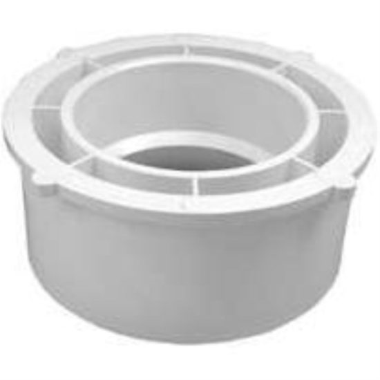 Charlotte Pipe 6 In. SPG x 4 In. Hub Schedule 40 DWV Reducing PVC Bushing