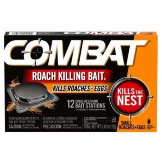 Combat Source Kill Max 0.42 Oz. Solid Small Roach Bait Station (12-Pack)
