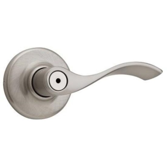 Kwikset Satin Nickel Balboa Privacy Door Lever