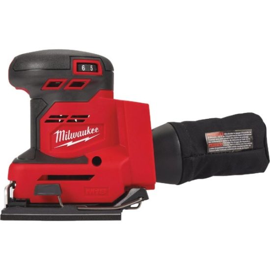 Milwaukee M18 18 Volt Lithium-Ion 1/4 Sheet Variable Speed Cordless Orbit Finish Sander (Bare Tool)