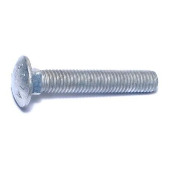 1/2 -13 x 3  Hot Dip Galvanized Grade 2 / A307 Steel Coarse Thread Carriage Bolts CBS-646