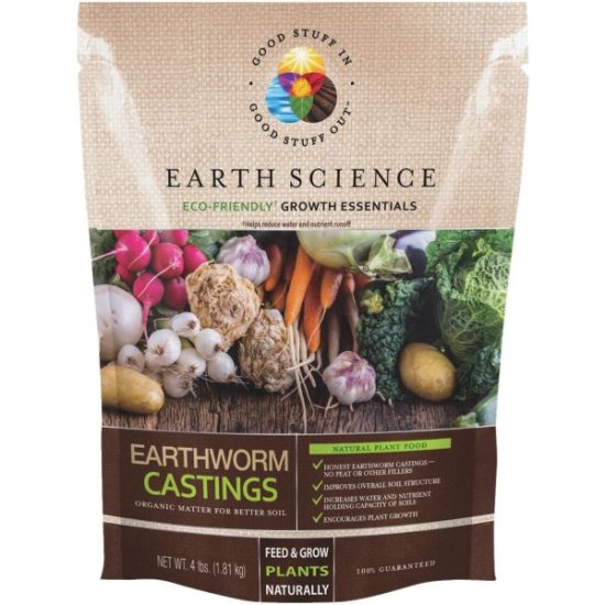 Earth Science 4 Lb. Earth Worm Castings Soil Conditioner