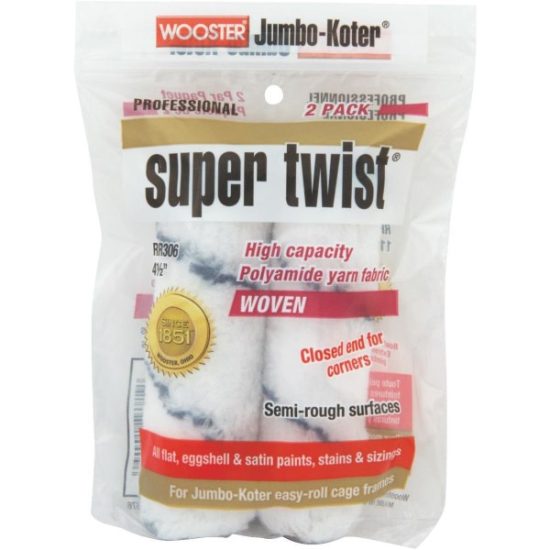 Wooster Jumbo-Koter Cirrus X 4-1/2 In. x 3/4 In. Yarn Paint Roller Cover (2-Pack)