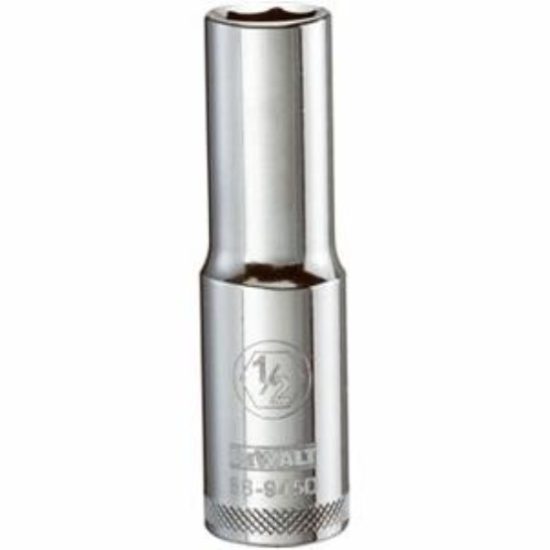 SAE Deep Socket, 6-Point, 1/2-In. Drive, 1/2-In.