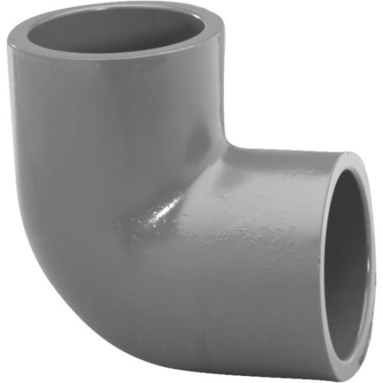 Charlotte Pipe 3/4 In. Slip x Slip Schedule 80 90 Deg. PVC Elbow (1/4 Bend)