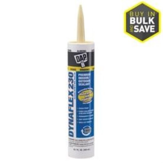 DAP DYNAFLEX 230 10.1 Oz. 100% Waterproof Window, Door, Siding & Trim Elastomeric Sealant, Almond