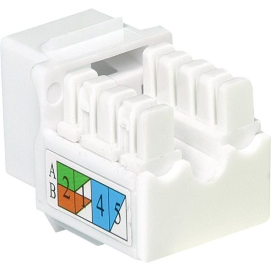 RCA Keystone CAT6/5E RJ45 White Modular Jack