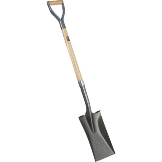 Do it Best 33 In. Wood D-Handle Square Point Garden Spade