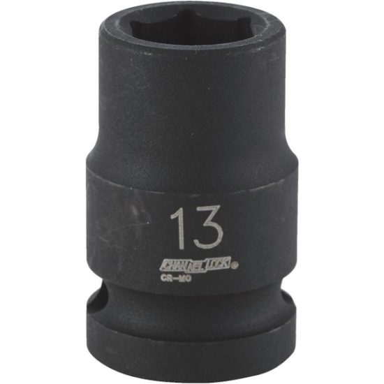 Channellock 1/2 In. Drive 13 mm 6-Point Shallow Metric Impact Socket