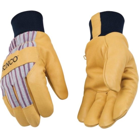 Kinco Otto Striped Men's XL Cotton-Blend Canvas Fabric Winter Work Glove