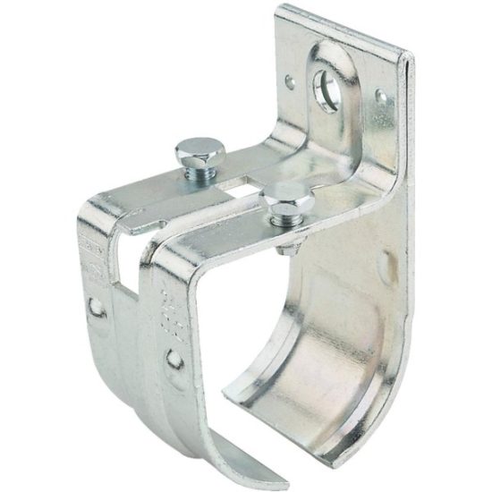 National DP5421 Single Splice Round Rail Barn Door Bracket, Zinc-Plated