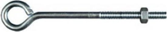 National 1/4 In. x 5 In. Zinc Eye Bolt with Hex Nut