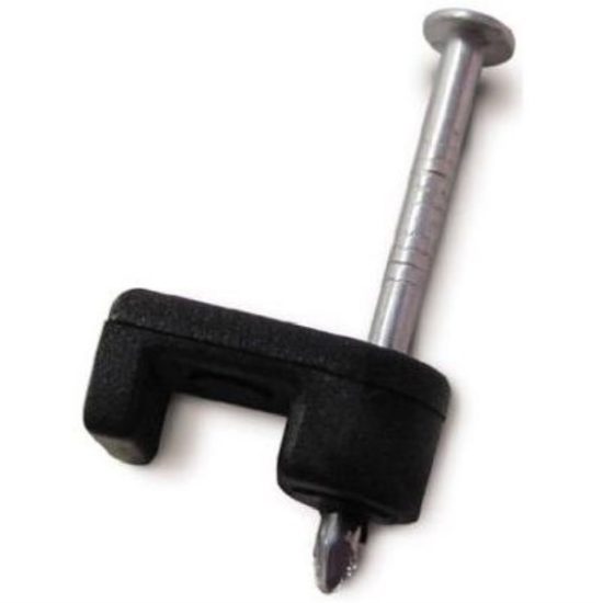 Gardner Bender 1/4 In. UV-Resistant Poly Black Coaxial Staple (25-Count)