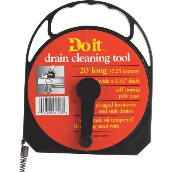 Do it 1/4 In. x 20 Ft. Poly Case Wire Cleanout Drain Auger