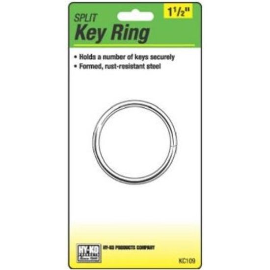 Lucky Line Tempered Steel Nickel-Plated 1-1/2 In. Key Ring