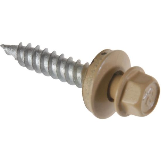 Do it #9 x 2 In. Hex Washered Tan Framing Screw (250 Ct.)