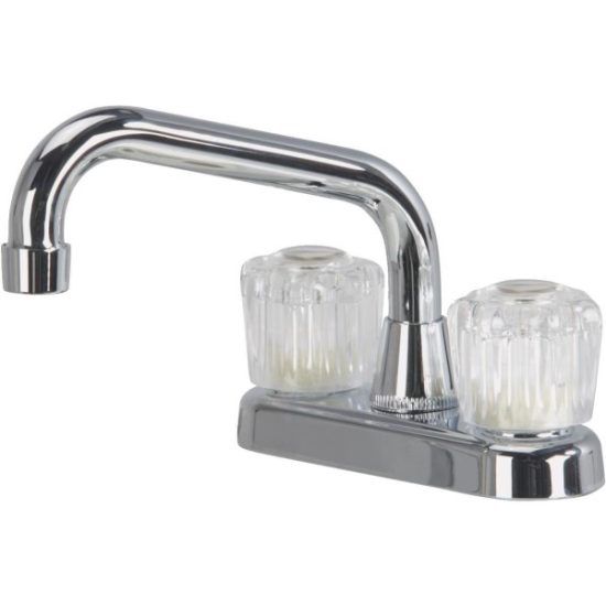 Home Impressions Chrome 4 In. Center 2-Handle Laundry Faucet