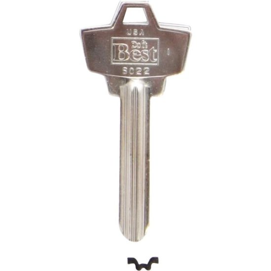 ILCO Schlage Nickel Plated House Key, SC22 / 1307W (10-Pack)