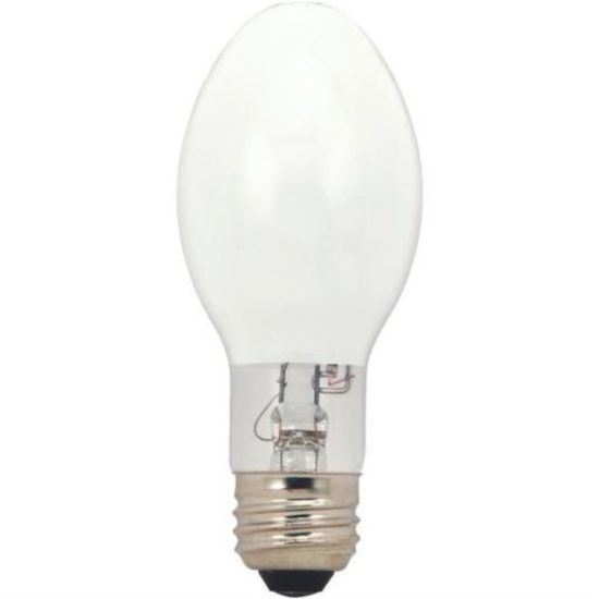 Satco 100W Coated ED17 Medium Mercury Vapor High-Intensity Light Bulb