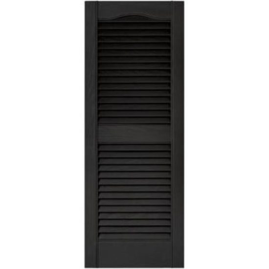 Builders Edge 15 In. x 39 In. Vinyl Louvered Shutter, (2-Pack)