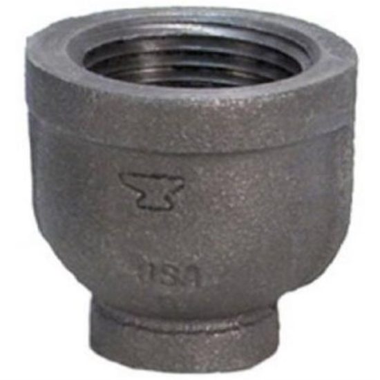 Anvil 2 In. x 1-1/2 In. Malleable Black Iron Reducing Coupling