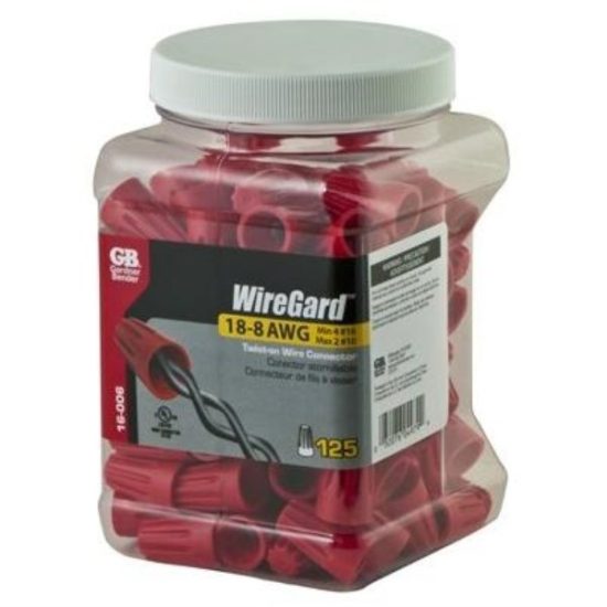 Gardner Bender WingGard Large Red 18 AWG to 10 AWG Wire Connector (125-Pack)