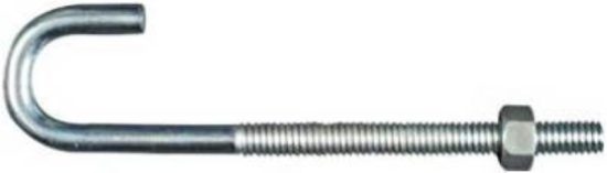 National 5/16 In. x 5 In. Zinc J Bolt