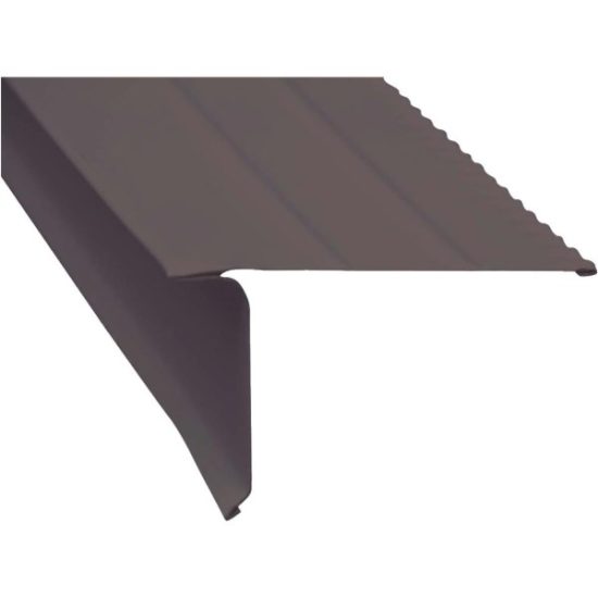 Amerimax F5 Aluminum Drip Edge Flashing, Brown