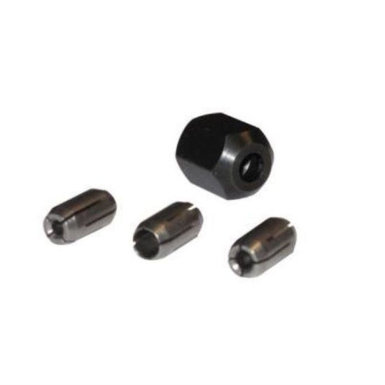RotoZip 1/8 In., 5/32 In., 1/4 In. Collet Nut Kit (4-Pieces)