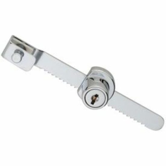 National 4-1/2 In. Chrome Keyed Showcase Lock - Keyed Different
