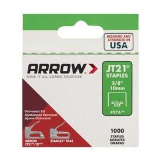 Arrow JT21 Light Duty Staple, 3/8 In. (1000-Pack)