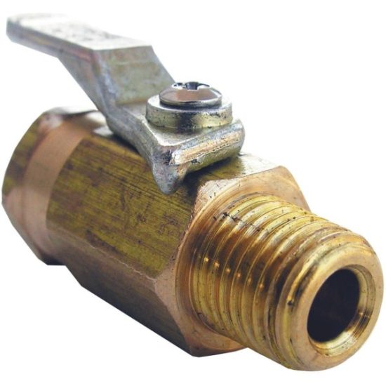 Lasco 1/4 In. FIP x 1/4 In. MIP Brass Threaded Ball Valve
