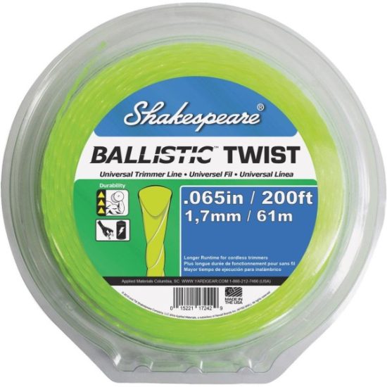 SHAKESPEARE .065 BALLISTIC BICO TRIMMER LINE TWIST LINE 200'