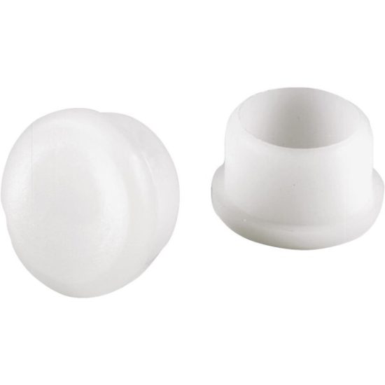 Do it 7/8 In. White Round Plastic Replacement Patio Furniture Cap (4-Pack)