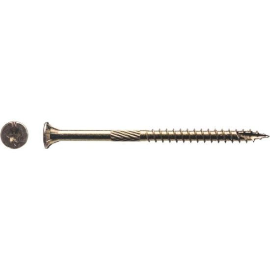 Big Timber #9 x 2-3/4 In. Yellow Zinc Flat Head Wood Screw (86 Ct., 1 Lb.)