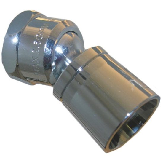 Lasco 1-Spray 1.8 GPM Water Saver Fixed Showerhead, Chrome