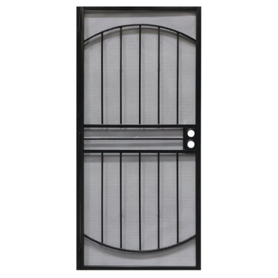 Precision Monterrey 36 In. W x 80 In. H Black Steel Security Door