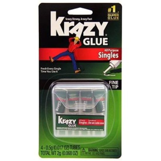 Krazy Glue 0.02 Oz. Liquid Single Use All-Purpose Super Glue (4-Pack)