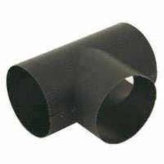 Imperial Single Wall 8 In. 24 ga Black Tee Joint