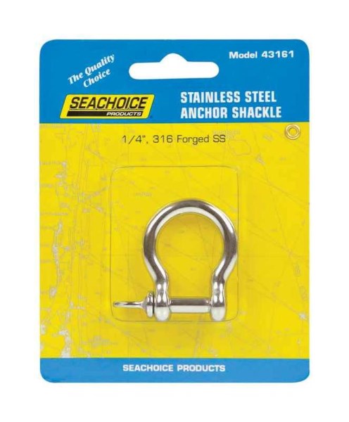 Seachoice 1/4 In. Stainless Steel Anchor Shackle