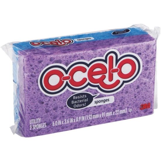 Scotch-Brite O-Cel-O 6.375 In. x 3.625 In. StayFresh Sponge (2-Count)