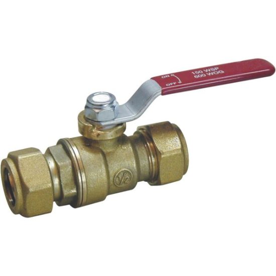 ProLine 1/2 In. C Forged Brass Compression Ball Valve
