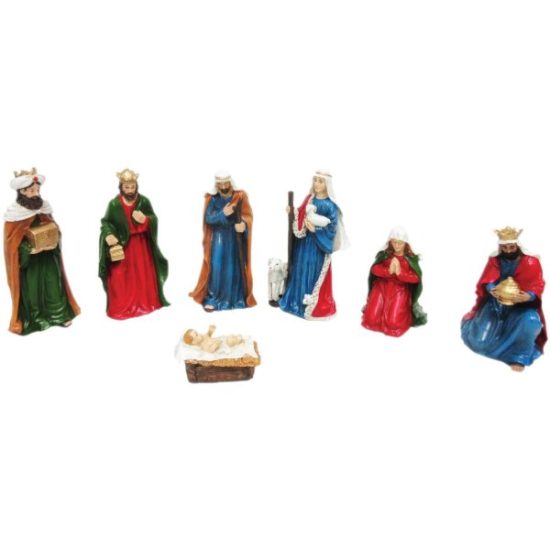 Polyresin Nativity Set (7-Piece)