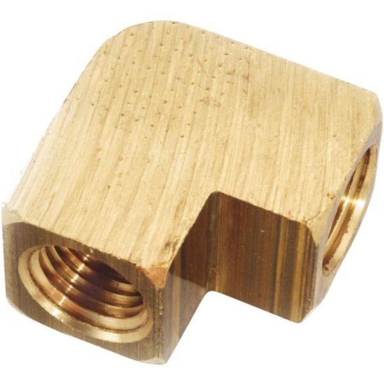Anderson Metals 3/8 In. 90 Deg. Yellow Brass Elbow (1/4 Bend)