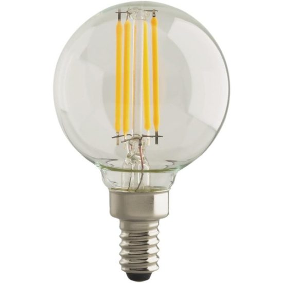 Satco Nuvo 60W Equivalent Warm White G16.5 Candelabra LED Decorative Light Bulb (2-Pack)