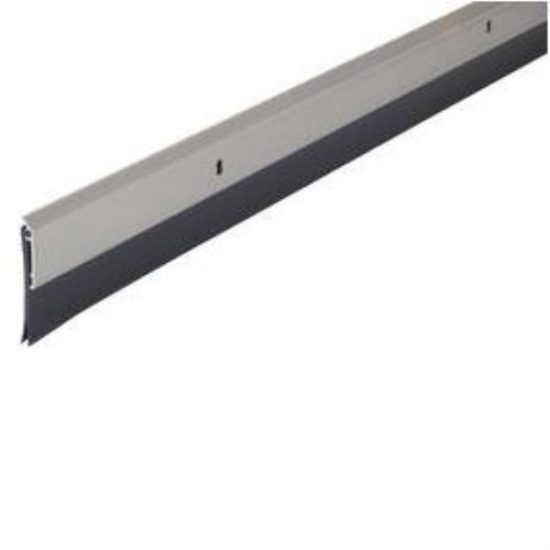 M-D 2 In. W. x 36 In. L. Satin Nickel Heavy-Duty Aluminum And Vinyl Door Sweep