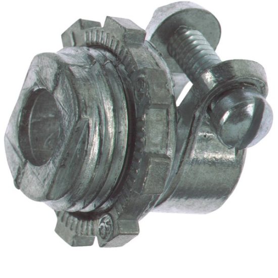 Halex 3/8 In. Straight Squeeze Armored Cable/Conduit Connector