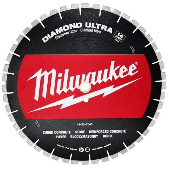 Milwaukee 14 In. Ultra Segmented Rim Dry/Wet Cut Diamond Blade